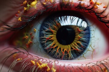 Macro human eye