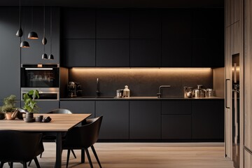 Step into a modern kitchen with elegant design and contemporary furnishings. The bright, spacious room showcases luxury and style, creating a comfortable living space