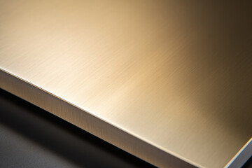 Brushed stainless steel with a brushed gold coating, providing a unique and luxurious appearance. This texture is ideal for adding a touch of elegance to any design.