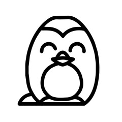 African Penguin Icon. Animal Head Silhouette Icon African Penguin. Flat Sign Graph Symbol for Your Website Design, Logo, App, UI.