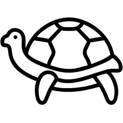 Tortoise Icon. Animal Head Silhouette Icon Tortoise. Flat Sign Graph Symbol for Your Website Design, Logo, App, UI.