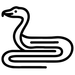 Snake Icon. Animal Head Silhouette Icon Snake. Flat Sign Graph Symbol for Your Website Design, Logo, App, UI.