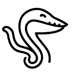 Snake Pixel Perftect Icon. Animal Head Silhouette Icon Snake Pixel Perftect. Flat Sign Graph Symbol for Your Website Design, Logo, App, UI.
