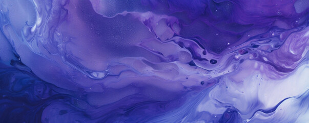 Texture of a plastic material, showcasing a marbled effect of rich indigo and deep violet shades.