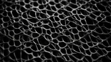 Texture of gridpatterned plastic This plastic has a gridlike pattern stamped onto its surface, resembling a wire mesh. Its properties make it lightweight yet strong, commonly used in mesh