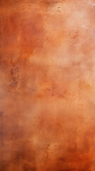 Closeup of a subtle and smooth texture of stained concrete, with a warm and inviting tone of terracotta.
