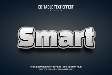 Smart 3D editable text effect template