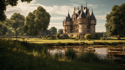 Obraz premium Royal Residence: Stylish Castle Living. Step into royal elegance in this castle