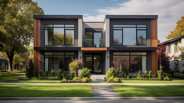 Modern Urban Duplex: Stylish City Living. Experience urban living in this duplex