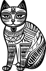 egypt cat cartoon