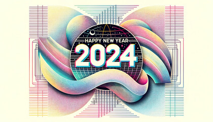 Happy 2024 New Year Design