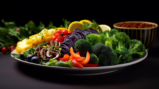 Gastronomic Vegan Adventure. Embark on a gastronomic adventure with vibrant vegan dishes