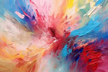Unpredictable and Vibrant Abstract Backgrounds: Symbolizing the Art Exhibition's Dynamic Splendor, generative AI