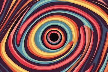 Abstract Optical Illusion: Mesmerizing Blend of Patterns and Colors to Deceive the Eye, generative AI