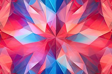 Abstract Shapes Background: Kaleidoscopic Geometric Charm and Irregular Beauty, generative AI