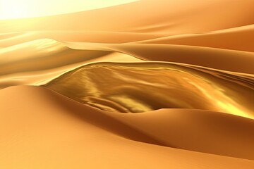 Gold Abstract Background: Captivating Brilliance of Desert Under Afternoon Sun, generative AI