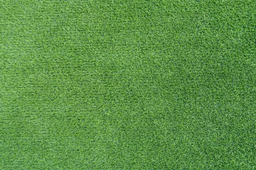 Papier Peint photo Lavable Prairie, marais Artificial grass texture. Green meadow field for sport background.
