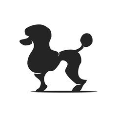 poodle dog logo template Isolated. Brand Identity. Icon Abstract Vector graphic