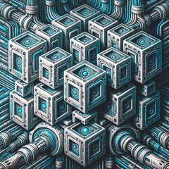 abstract circuit board background