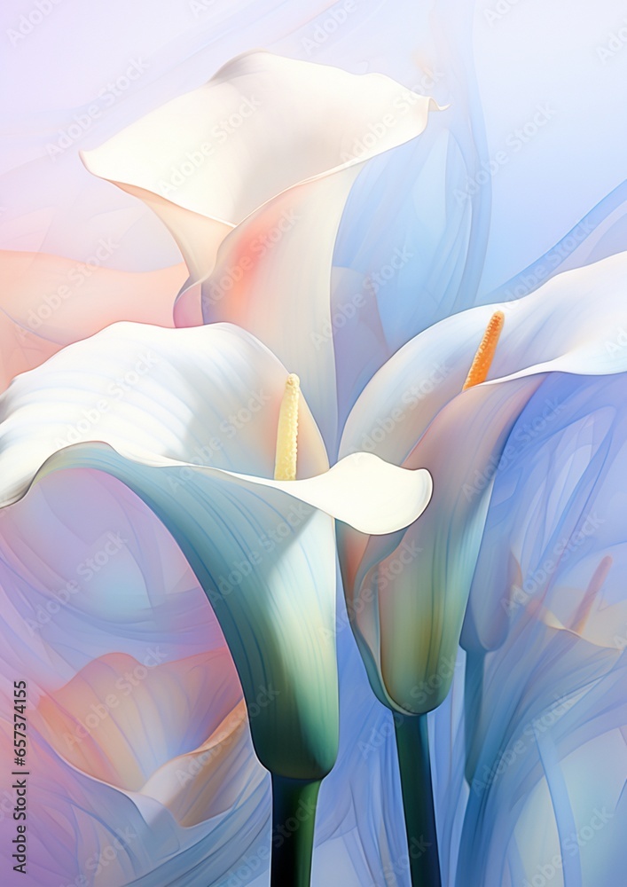 Canvas Prints tulip flower illustration background