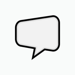 Naklejka premium Bubble Speech Icon. Talk, Chat Illustration. Applied as Trendy Symbol for Design Elements, Websites, Presentation and Application - Vector.
