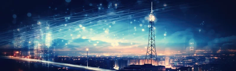 Fotobehang Telecommunication industry banner © kramynina