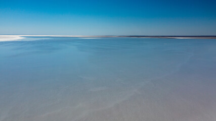 Salt and water in Lake Eyre