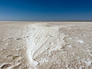 Salt and water in Lake Eyre