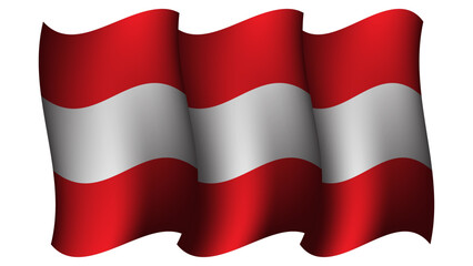 austria waving flag design vector illustration