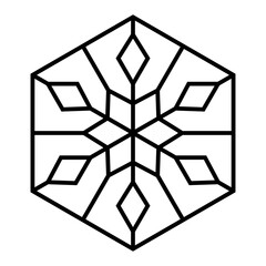 Snowflake Badge Illustration