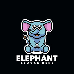 Elephant mascot cartoon animal