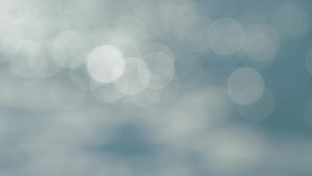Abstract Nature Summer Ocean Day Sea Background. Bokeh Of Day Light Reflect On Wave At Sea. Out of focus.