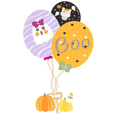 Cute Halloween character in October 