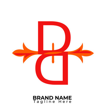 Free vector DD letter logo design