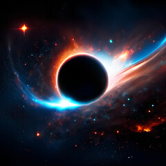Fototapeta premium Cosmic Odyssey: Whispers & Vortices from the Abyss