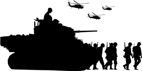 guerra, ucrania, rusia, segun guerra mundial, tanque, soldados, aviones, casas destruidas, camion de guerra, paz mundial, humo, helicopteros - obrazy, fototapety, plakaty