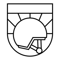 Helmet Badge Illustration