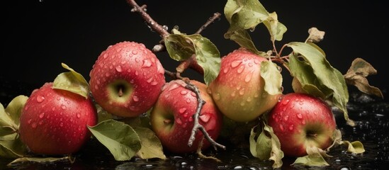 Apple harvest severely impacted by hailstorms With copyspace for text