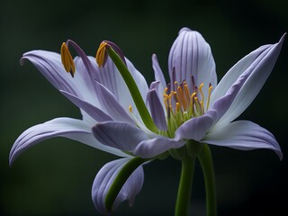 close up of a white flower generative ai