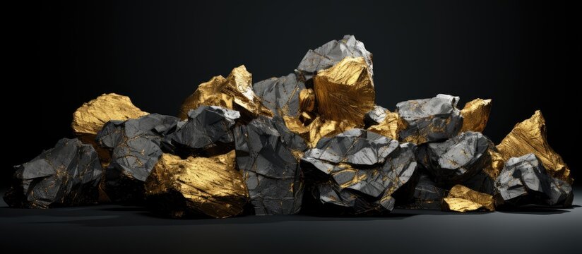 Geological formations valuable for mining exploration With copyspace for text