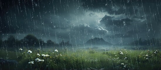 Summer hailstorm With copyspace for text