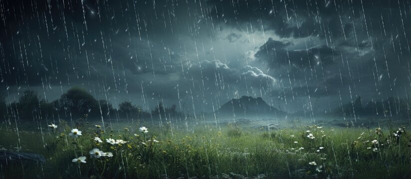 Summer hailstorm With copyspace for text