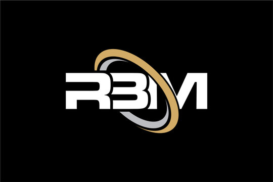 RBM creative letter logo design vector icon illustration
