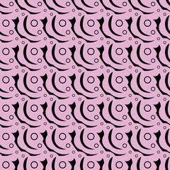 Creative Hand drawn Seamless Pattern of Print Art Abstract background for textile