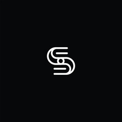 Letter S logo with a circle in negative space. 