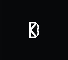 BK or KB logo design idea - obrazy, fototapety, plakaty