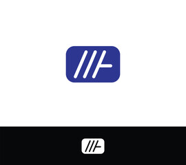 Letter MA monogram with black and white background 