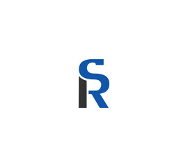 Letter SR or RS logo design concept 