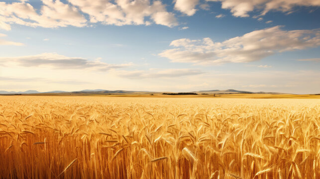 Amber waves of grain - America's golden fields of wheat