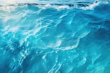 Obraz premium blue ocean water refreshing background